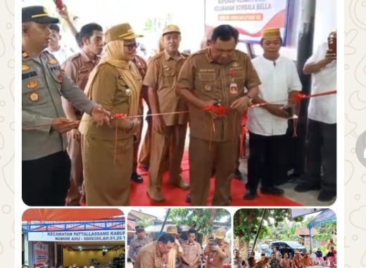 Bupati Takalar Resmikan Koperasi Merah Putih di Kelurahan Sombala Bella